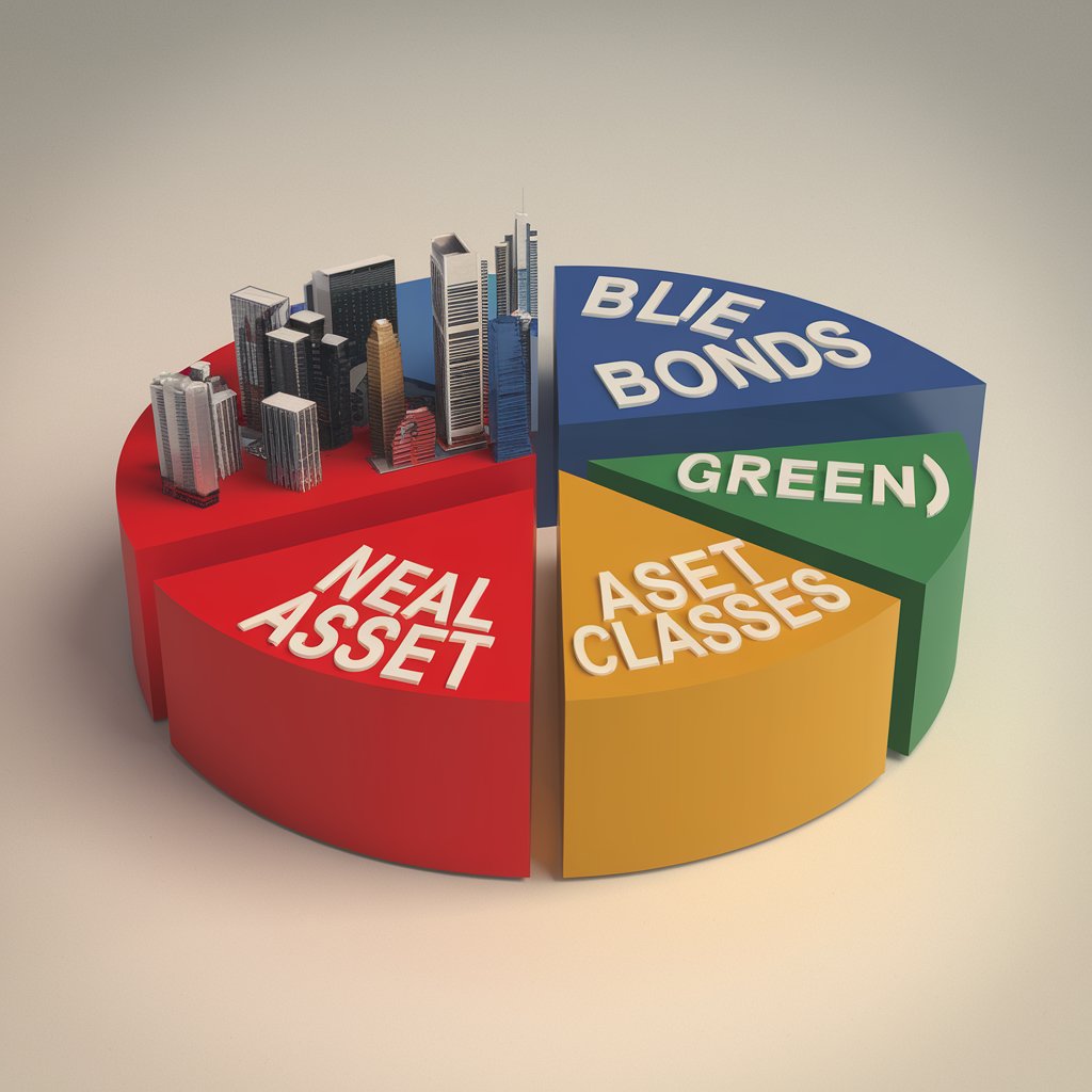 A pie chart or bar graph showing a diversified investment portfolio with various asset classes.